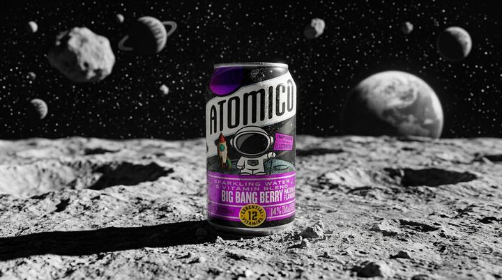ATOMICO Sparkling Vitamin Water : BIG BANG BERRY 12PK
